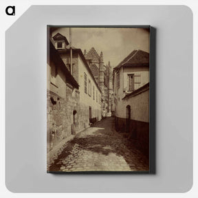 アートパネル-Beauvais, Rue Feutrier
 - ウジェーヌ アジェ Canvas.