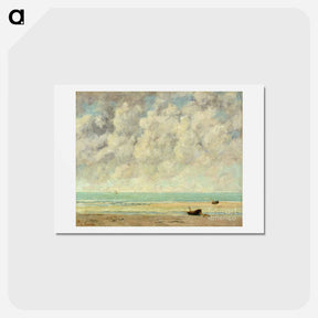 アートポストカード-The Calm Sea - ギュスターヴ クールベ Postcard.
