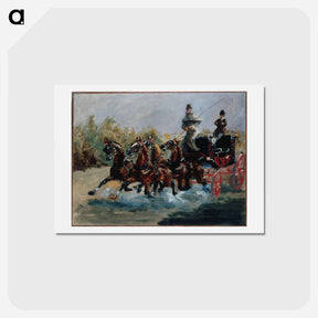 アートポストカード-Nice souvenir of the promenade des Anglais - アンリ ド トゥールーズ ロートレック Postcard.