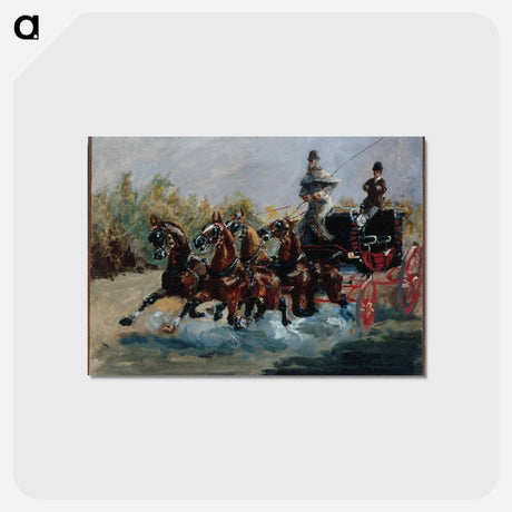 アートポストカード-Nice souvenir of the promenade des Anglais - アンリ ド トゥールーズ ロートレック Postcard.