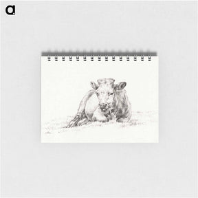 アートメモ帳-Lying cow - ジャン ベルナール Memo.