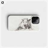 Lying cow - ジャン ベルナール Phone Case.