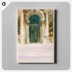 アートパネル-Green Door, Santa Maria della Salute - ジョン シンガー サージェント Canvas.