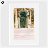 Green Door, Santa Maria della Salute - John Singer Sargent Poster.