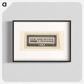 アートポスター-Ontwerp voor een ex libris met de initialen E.C.K. by Julie de Graag - ユリー デ フラーハ Poster.