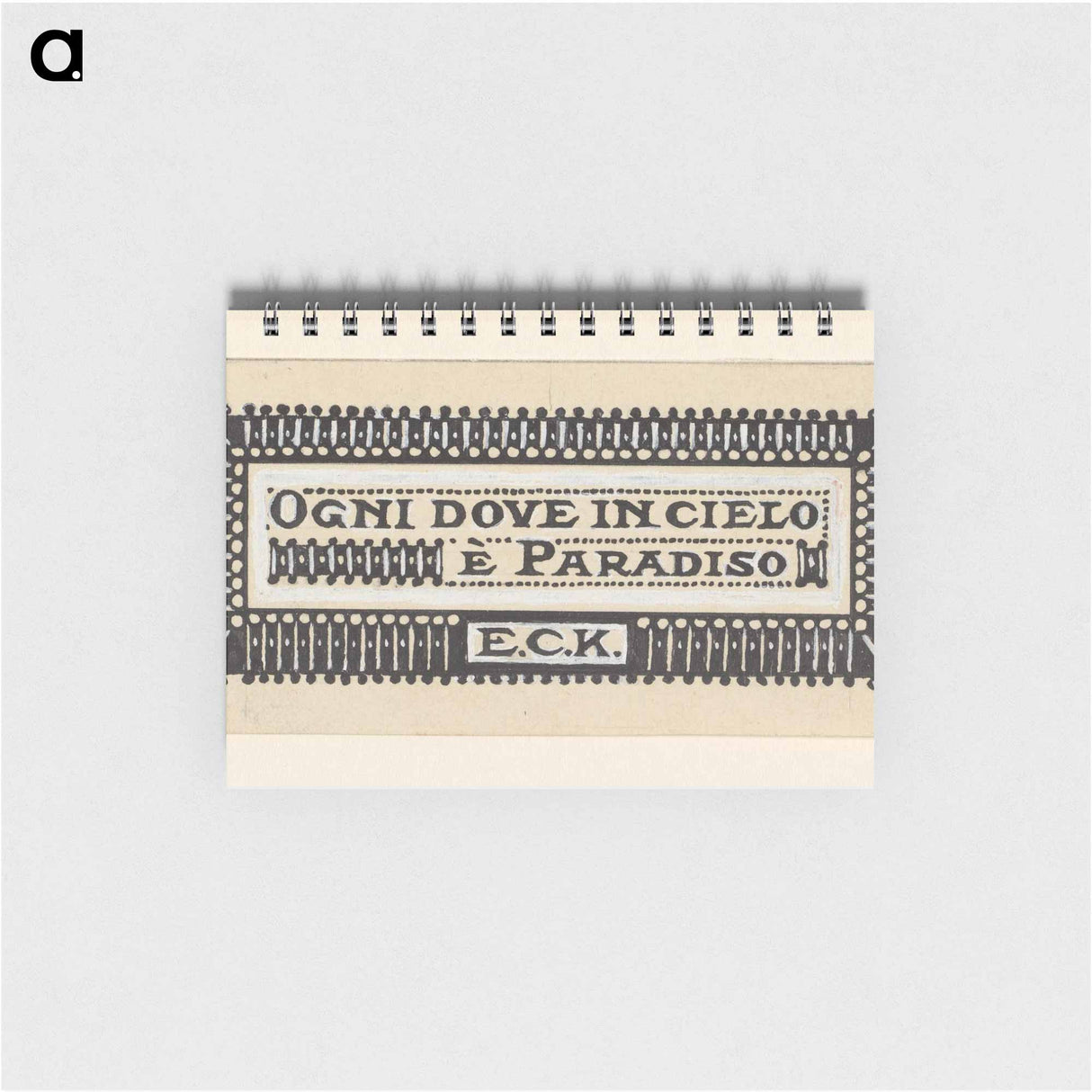 Ontwerp voor een ex libris met de initialen E.C.K. by Julie de Graag - ユリー デ フラーハ Memo.