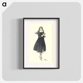 アートポスター-Nurse Holding Her Hands Together
 - 国立医学図書館 Poster.
