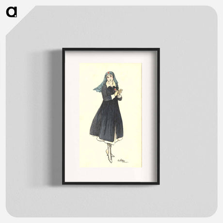 アートポスター-Nurse Holding Her Hands Together
 - 国立医学図書館 Poster.