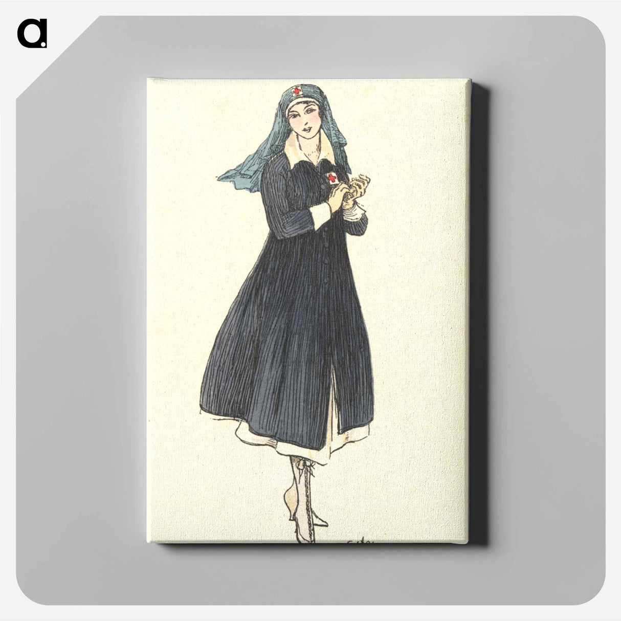 アートパネル-Nurse Holding Her Hands Together
 - 国立医学図書館 Canvas.