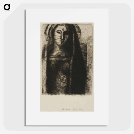 アートポスター-Princess Maleine (The Little Madonna) - オディロン ルドン Poster.