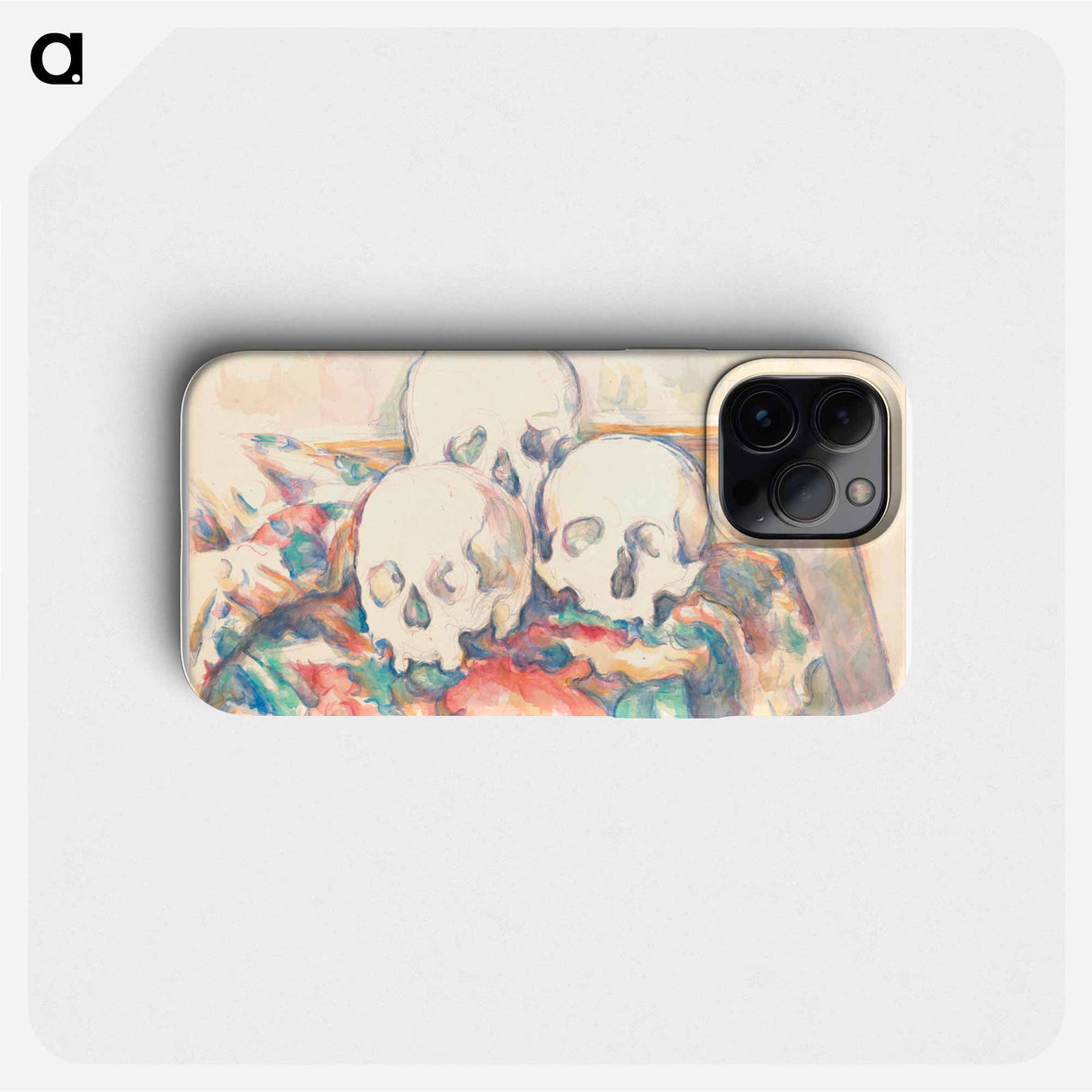 The Three Skulls - Paul Cezanne Phone Case.