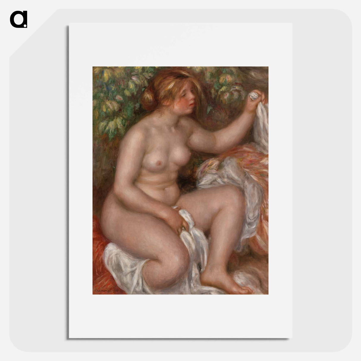 After the Bath - Pierre-Auguste Renoir Poster.