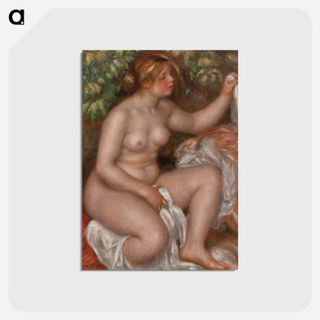アートポストカード-After the Bath - ピエール オーギュスト ルノワール Postcard.