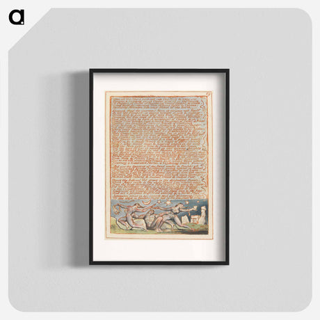 アートポスター-Jerusalem, Plate 69 - ウィリアム ブレイク Poster.