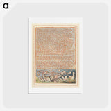 アートポストカード-Jerusalem, Plate 69 - ウィリアム ブレイク Postcard.