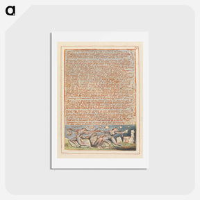 アートポストカード-Jerusalem, Plate 69 - ウィリアム ブレイク Postcard.