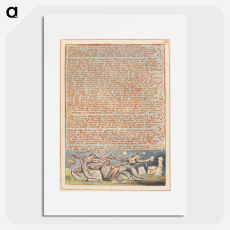 アートポスター-Jerusalem, Plate 69 - ウィリアム ブレイク Poster.