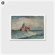 アートポストカード-Hauling in the Nets - ウィンスロー ホーマー Postcard.