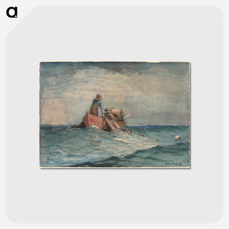 アートポストカード-Hauling in the Nets - ウィンスロー ホーマー Postcard.
