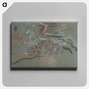 アートパネル-Galloping horses - アーノルド ピーター ワイズ クビンチャン Canvas.