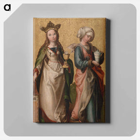アートパネル-Saints Barbara and Mary Magdalene
 - バーンズ・コレクション Canvas.