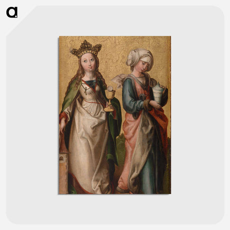 アートポストカード-Saints Barbara and Mary Magdalene
 - バーンズ・コレクション Postcard.