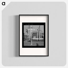 アートポスター-Sign of service station, U.S. 99 - ドロテア ラング Poster.
