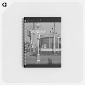 アートメモ帳-Sign of service station, U.S. 99 - ドロテア ラング Memo.