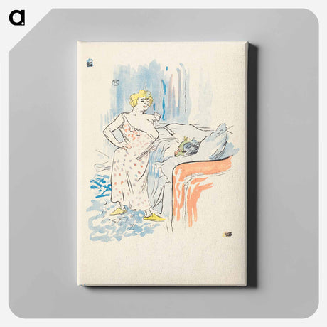 アートパネル-Man and Woman - アンリ ド トゥールーズ ロートレック Canvas.