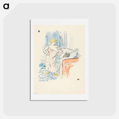 アートポストカード-Man and Woman - アンリ ド トゥールーズ ロートレック Postcard.