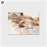 アートポストカード-Alligators - ジョン シンガー サージェント Postcard.