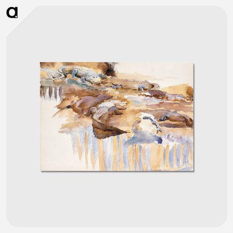 アートポストカード-Alligators - ジョン シンガー サージェント Postcard.