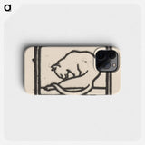 Zich wassende kat - ユリー デ フラーハ Phone Case.