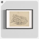 アートポスター-Sea Turtle (Emblem of Longevity) - 葛飾 北斎 Poster.