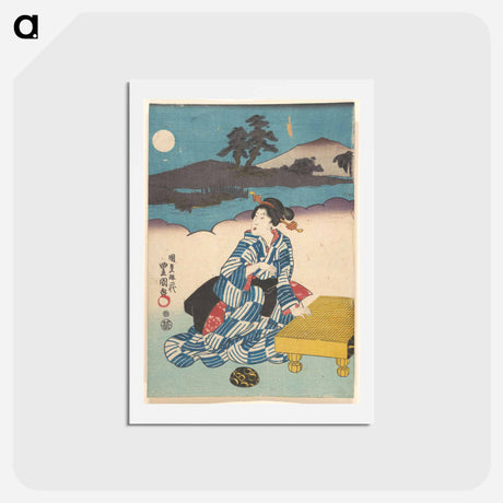アートポストカード-Utagawa Kunisada Print
 - 歌川 国貞 Postcard.