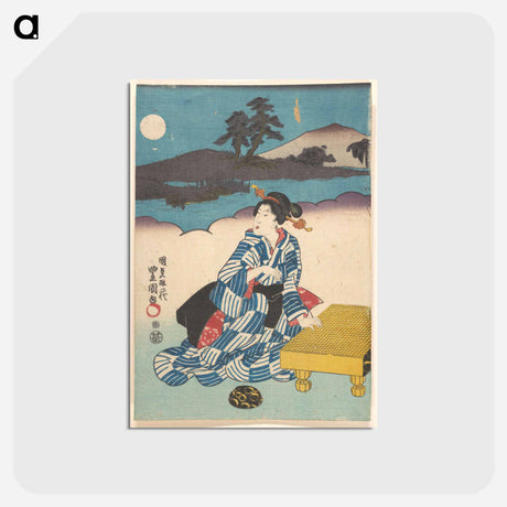 アートポストカード-Utagawa Kunisada Print
 - 歌川 国貞 Postcard.