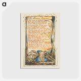 アートポストカード-Songs of Innocence and of Experience: The Human Abstract - ウィリアム ブレイク Postcard.
