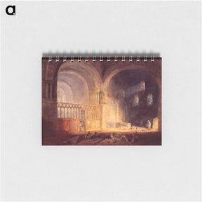 アートメモ帳-Transept of Ewenny Priory, Glamorganshire - ウィリアム ターナー Memo.