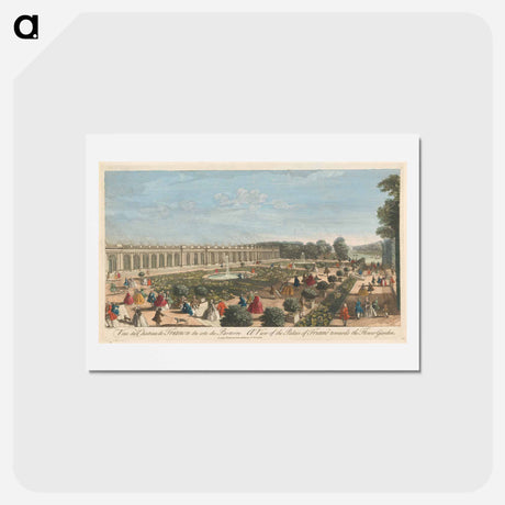 アートポストカード-A View of the Palace of Triano towards the Flower Garden
 - イェール大学アートギャラリー Postcard.