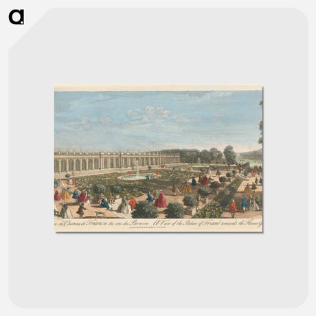 アートポストカード-A View of the Palace of Triano towards the Flower Garden
 - イェール大学アートギャラリー Postcard.