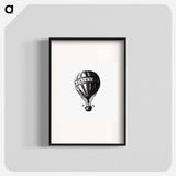 アートポスター-Hot Air Balloon Illustration from Fairy Mary's Dream
 - 大英図書館 Poster.