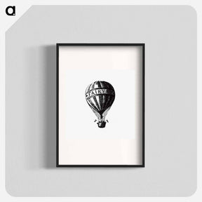 アートポスター-Hot Air Balloon Illustration from Fairy Mary's Dream
 - 大英図書館 Poster.