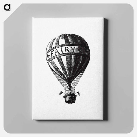アートパネル-Hot Air Balloon Illustration from Fairy Mary's Dream
 - 大英図書館 Canvas.