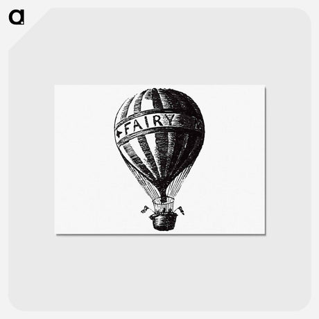 アートポストカード-Hot Air Balloon Illustration from Fairy Mary's Dream
 - 大英図書館 Postcard.
