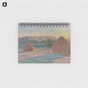 アートメモ帳-Stacks of Wheat - クロード モネ Memo.
