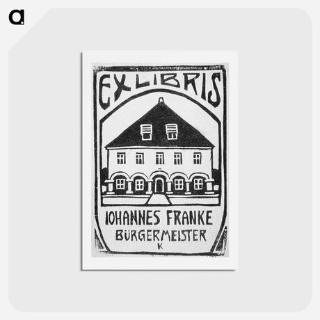 アートポストカード-Ex Libris Johannes Franke - エルンスト ルートヴィヒ キルヒナー Postcard.