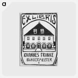 アートポストカード-Ex Libris Johannes Franke - エルンスト ルートヴィヒ キルヒナー Postcard.