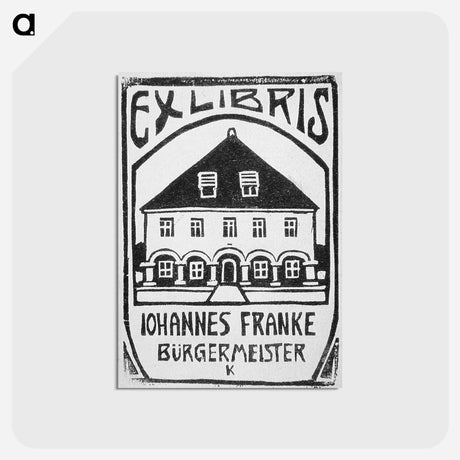 アートポストカード-Ex Libris Johannes Franke - エルンスト ルートヴィヒ キルヒナー Postcard.