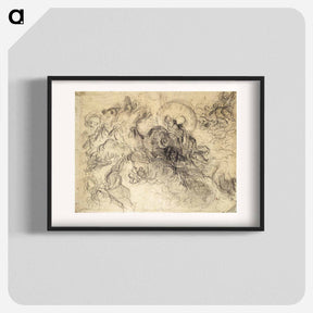 アートポスター-Apollo Slays Python - ウジェーヌ ドラクロワ Poster.