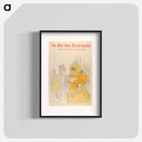 アートポスター-Au Bal des Etudiants - アンリ ド トゥールーズ ロートレック Poster.